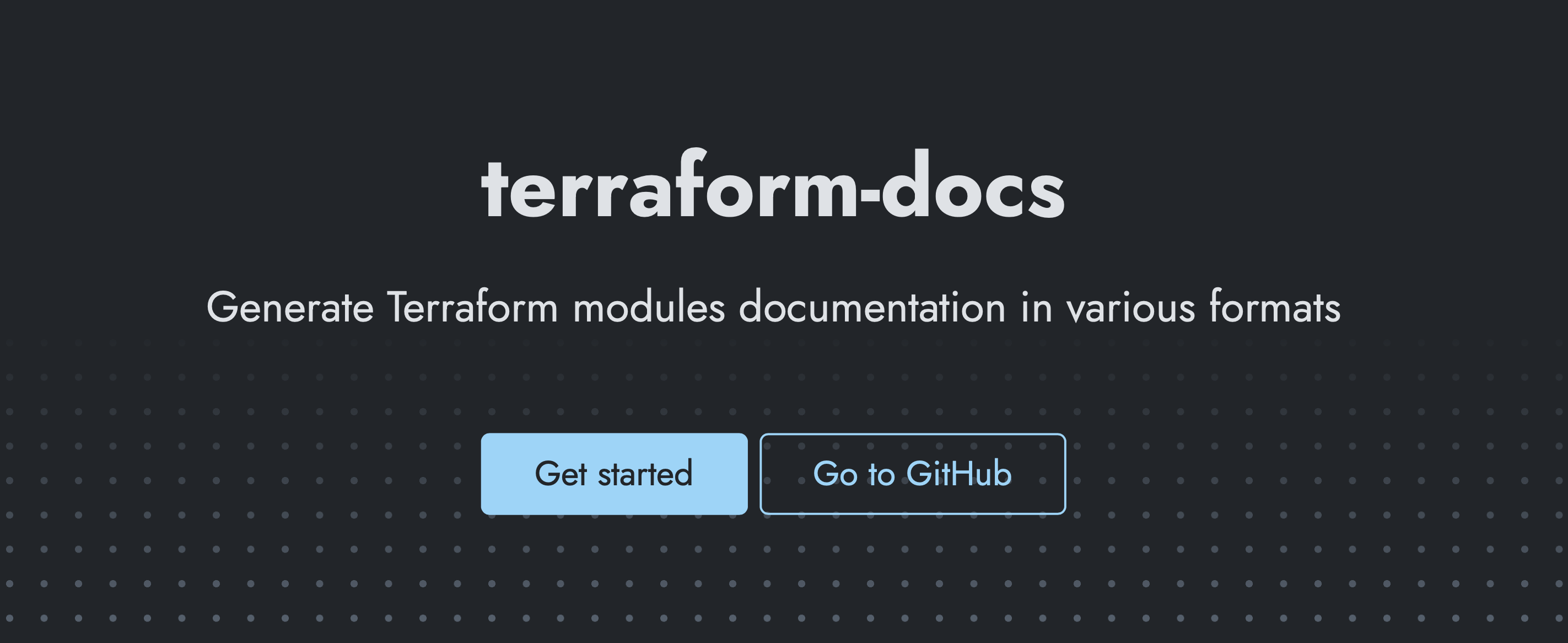 terraform-docs
